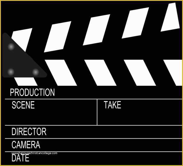 Clapper Board Template Free Of Ucr today Clapperboard