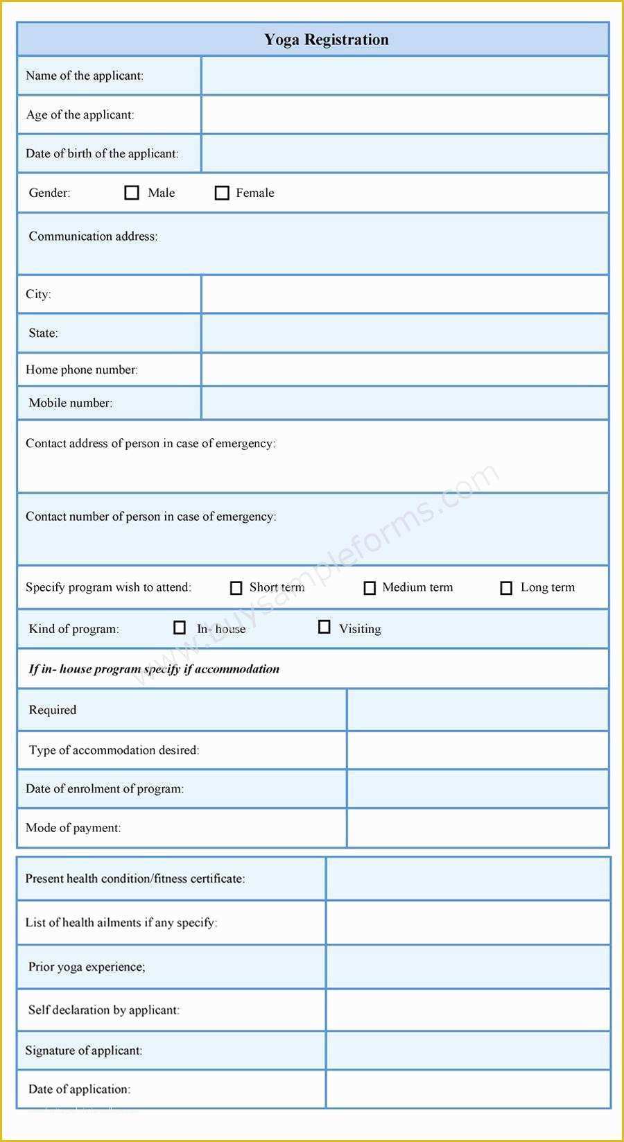 Class Registration form Template Free Of Class Registration form Template Free Wonderfully Art