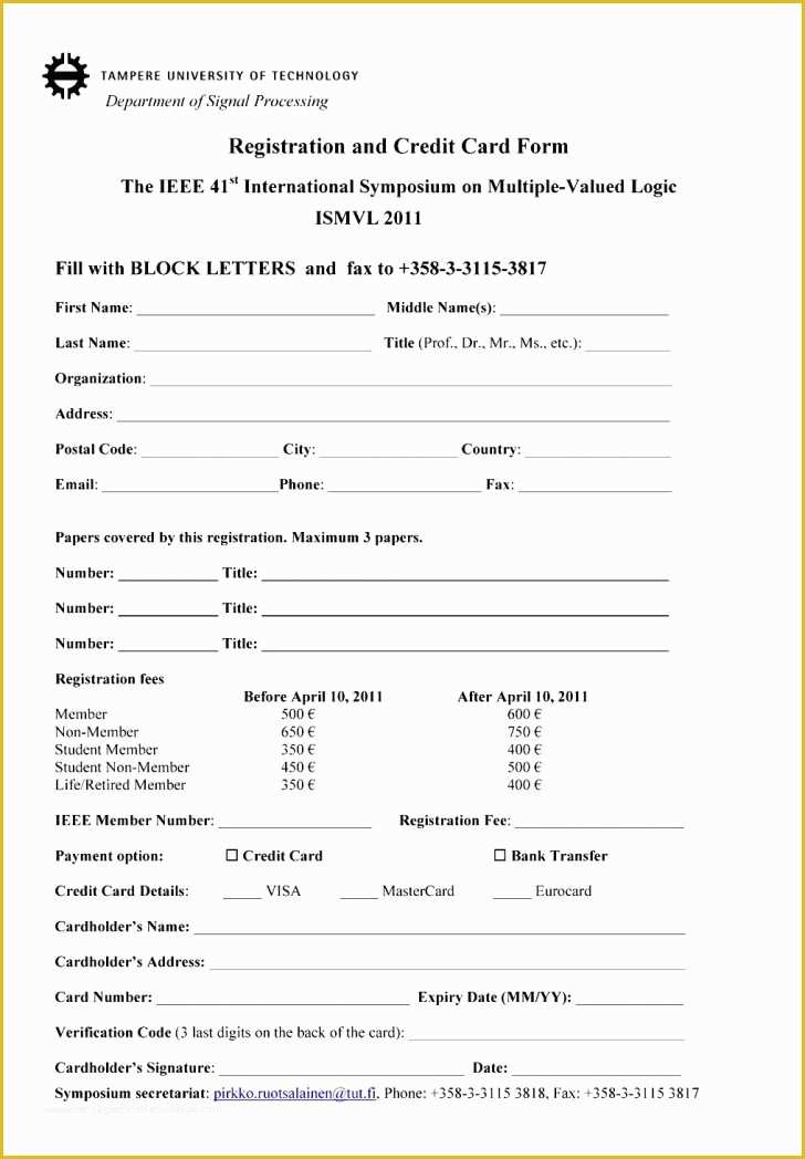 Class Registration form Template Free Of form Student Registration form