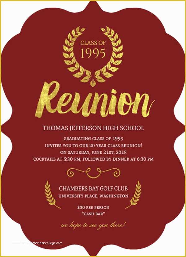 Class Reunion Invitation Templates Free Of 15 Reunion Invitation Templates Psd Ai
