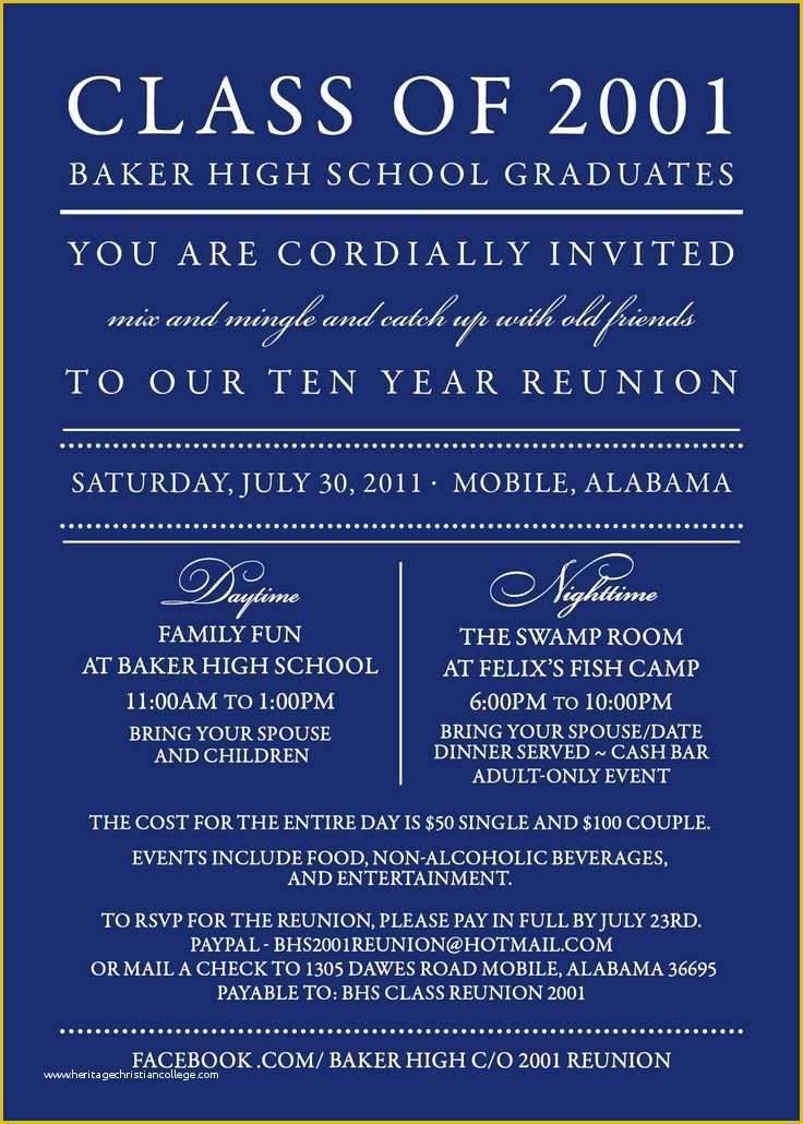 Class Reunion Invitation Templates Free Of Best 25 Class Reunion Invitations Ideas On Pinterest