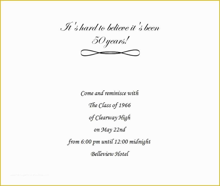 Class Reunion Invitation Templates Free Of Class Reunion Invitation 2 Wording