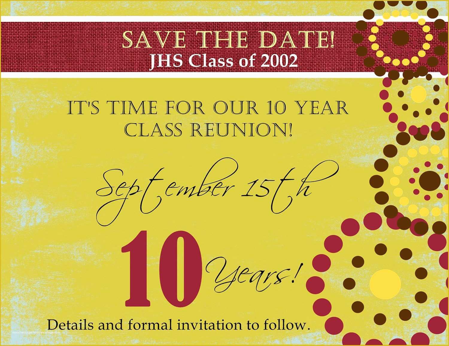 Class Reunion Invitation Templates Free Of Custom Class Reunion Save the Date