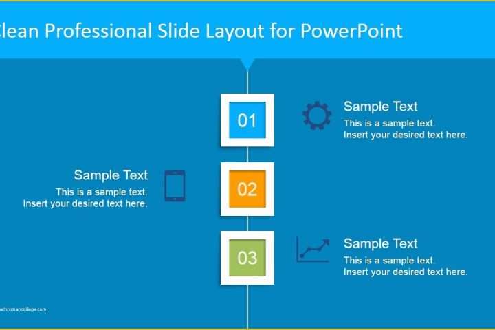 Clean Professional Powerpoint Templates Free Of Clean Professional Vertical Layout for Powerpoint Blue