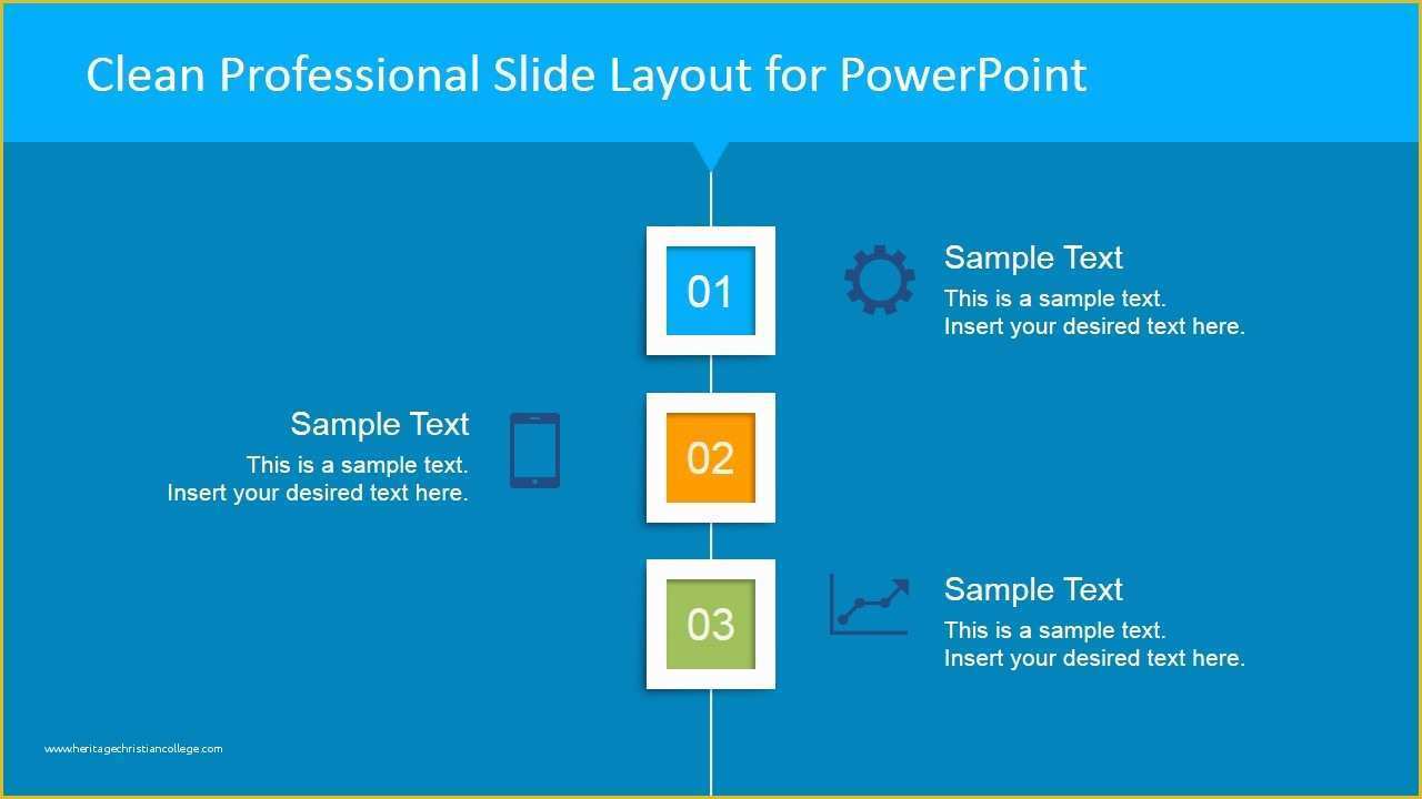 Clean Professional Powerpoint Templates Free Of Clean Professional Vertical Layout for Powerpoint Blue