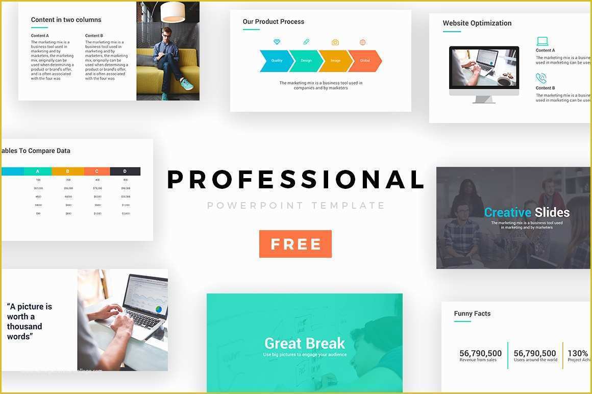 Clean Professional Powerpoint Templates Free Of Professional Powerpoint Template Free Presentation theme