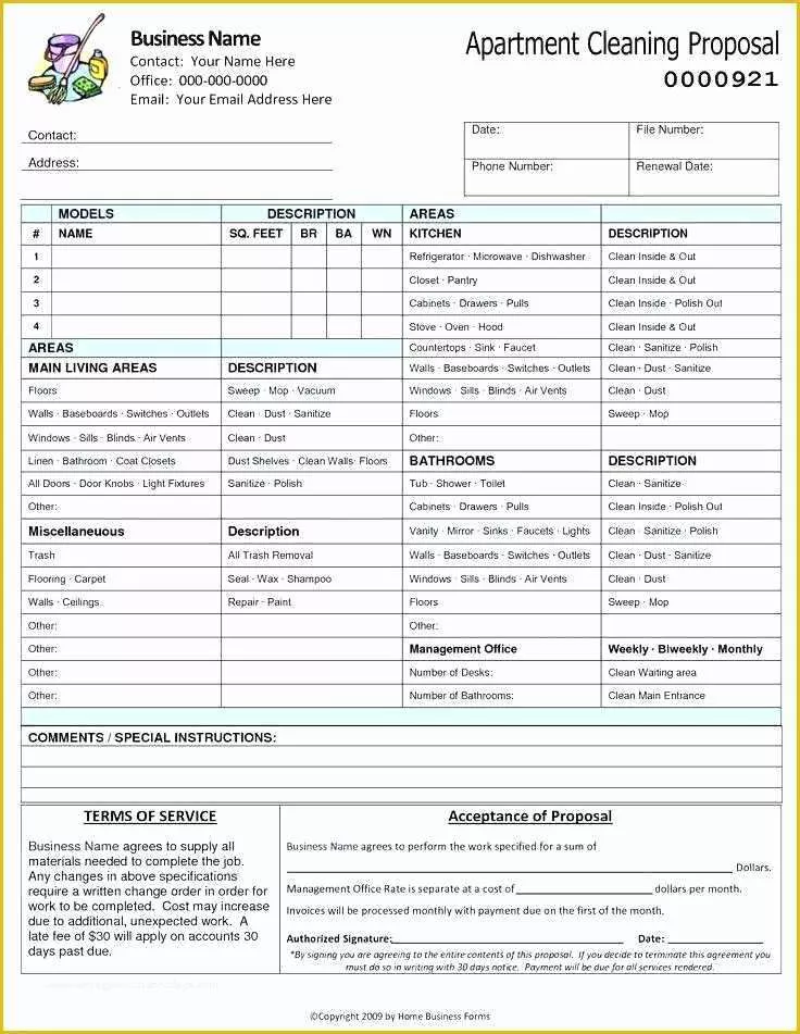 Cleaning Bid Template Free Of Proposal for Cleaning Services Pdf New Construction Bid