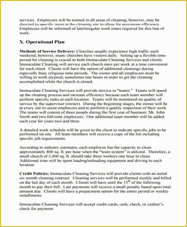 Cleaning Business Plan Template Free Of 22 Business Plan Templates