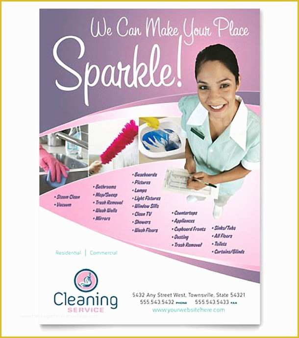 Cleaning Flyers Templates Free Of 15 Cool Cleaning Service Flyers 1