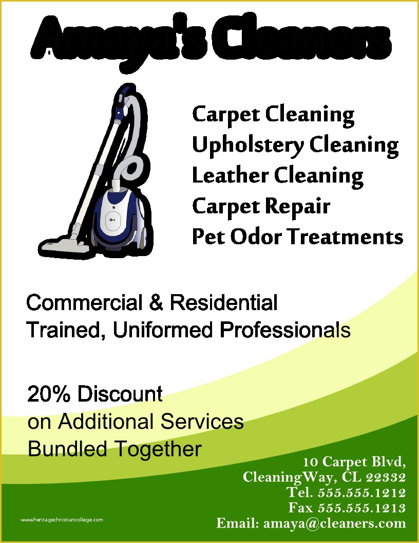 Cleaning Flyers Templates Free Of Cleaning Flyer Template Free View R Image