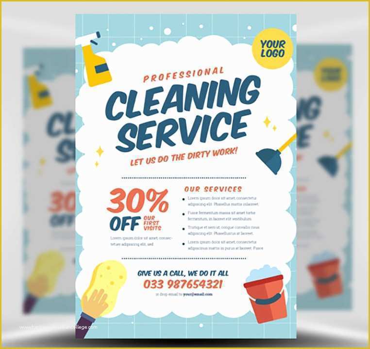 Cleaning Flyers Templates Free Of Cleaning Service Flyer Template V2 Flyerheroes