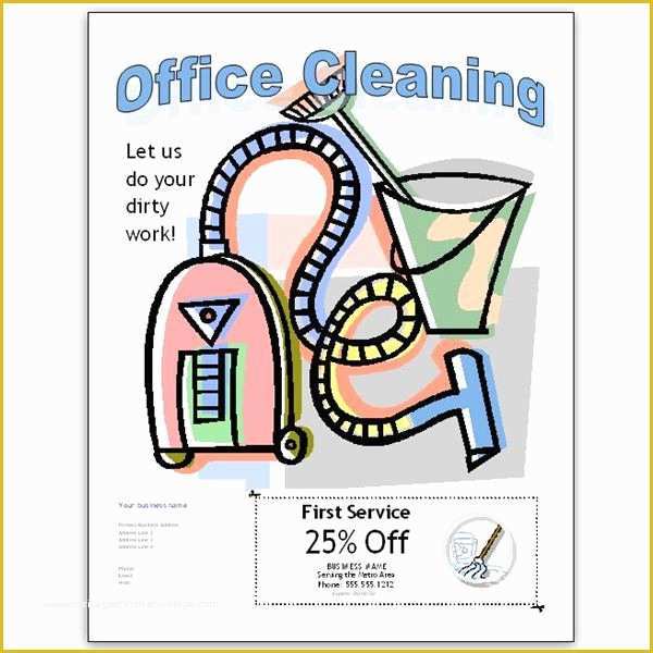 Cleaning Flyers Templates Free Of Free Fice Cleaning Flyer Templates for Publisher and Word
