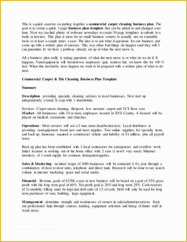 Cleaning Service Business Plan Template Free Of 11 Operational Plan for Cleaning Services Examples Pdf