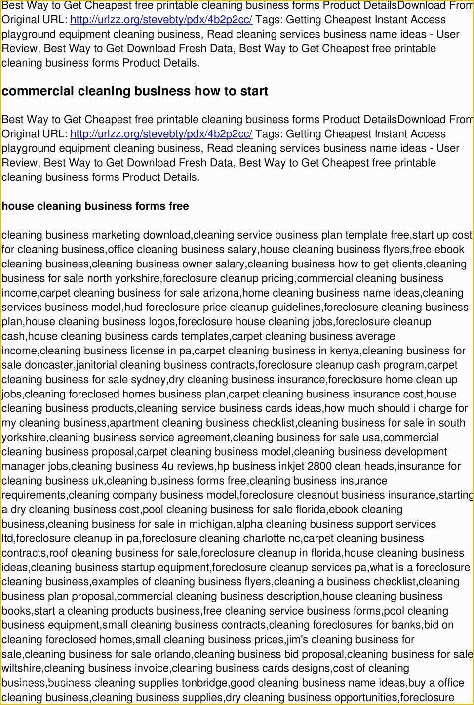 Cleaning Service Business Plan Template Free Of Best Way to Get Cheapest Free Printable Cleaning Business