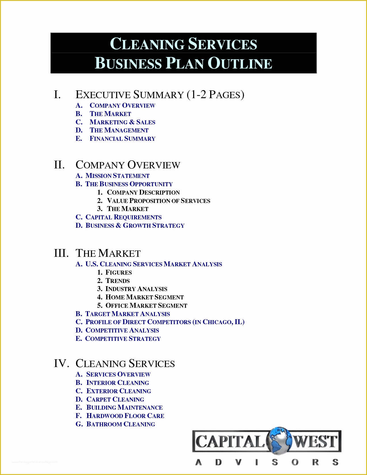 home services business plan