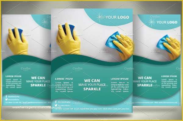 Cleaning Service Flyer Template Free Of 11 Sample Cleaning Pany Brochure Templates Ai Psd