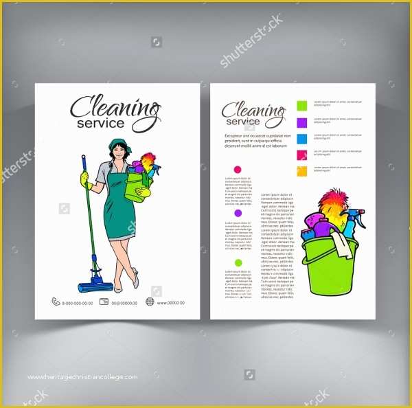 Cleaning Service Flyer Template Free Of 19 Cool Cleaning Brochure Templates