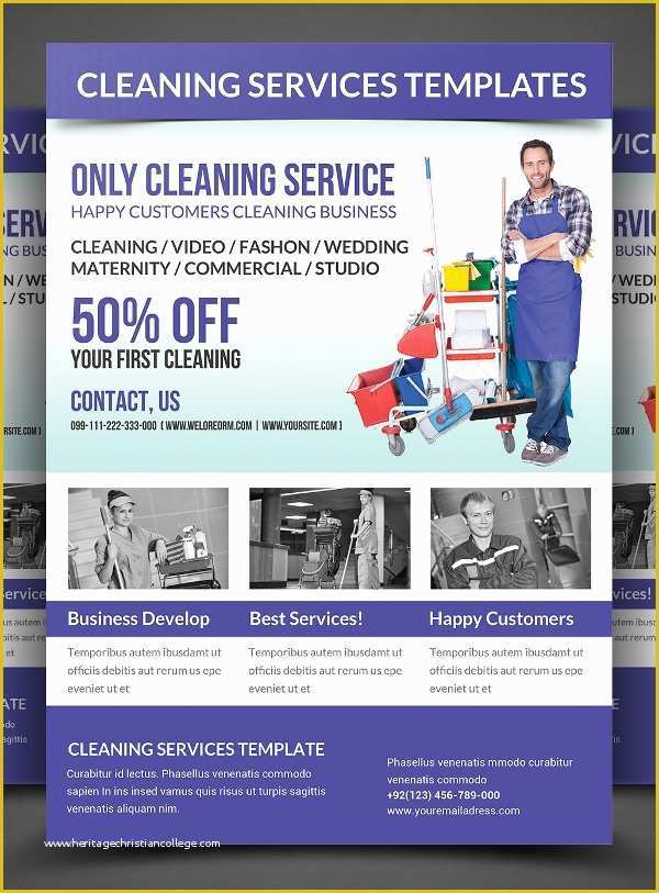 Cleaning Service Flyer Template Free Of 26 Cleaning Flyers Psd Ai Eps Download