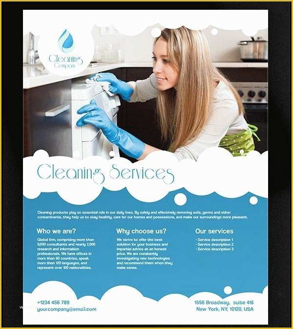 Cleaning Service Flyer Template Free Of 26 Cleaning Flyers Psd Ai Eps Download