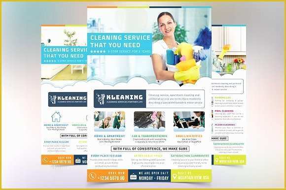 Cleaning Service Flyer Template Free Of Cleaning Service Flyer Flyer Templates Creative Market