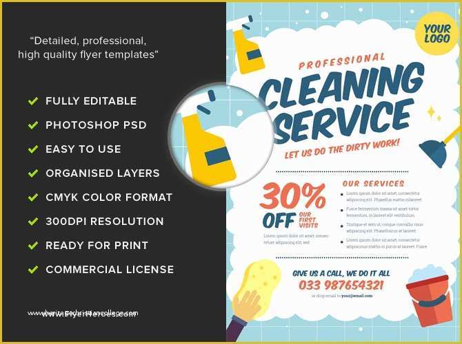Cleaning Service Flyer Template Free Of Cleaning Service Flyer Template V2 Flyerheroes
