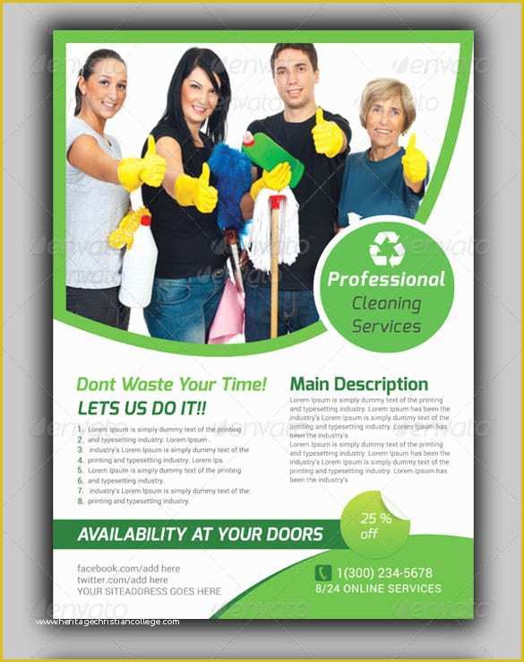 Cleaning Service Flyer Template Free Of House Cleaning Flyers Template 17 Download Documents In