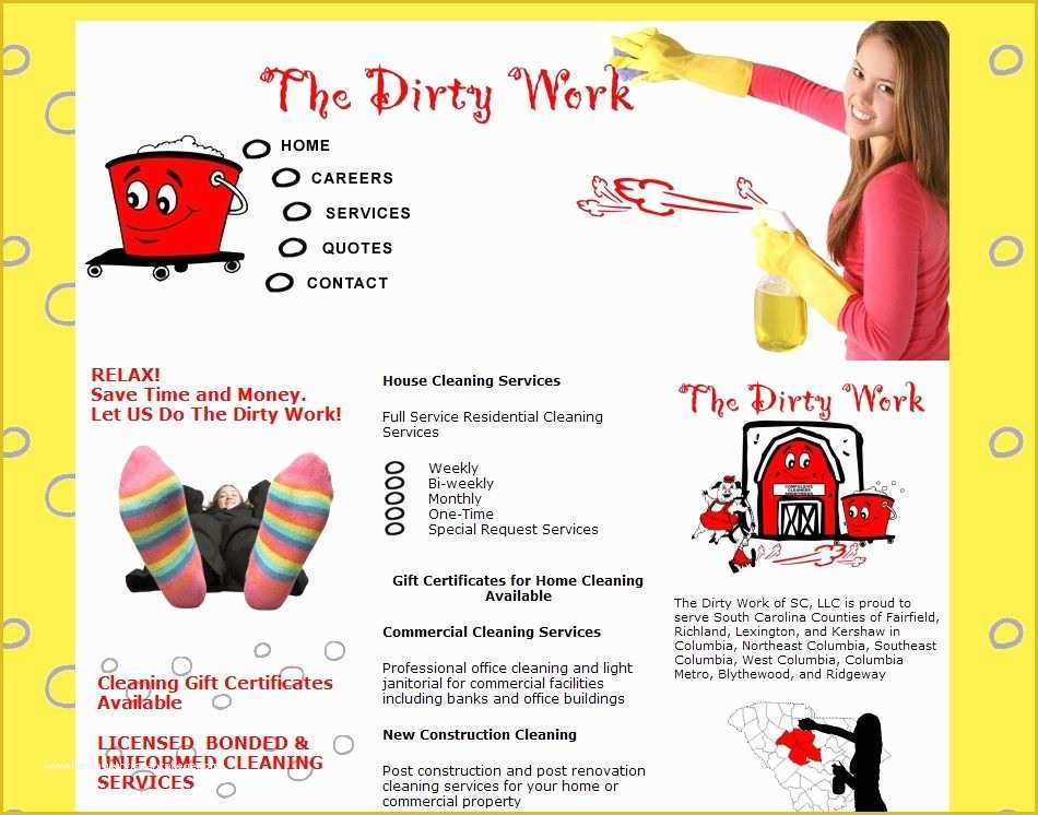 Cleaning Service Flyer Template Free Of House Cleaning Services