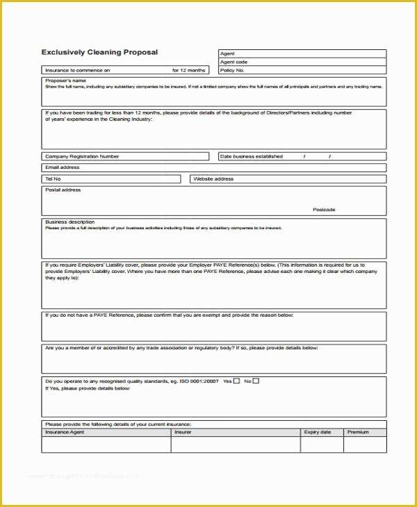 Cleaning Service Proposal Template Free Of Cleaning Service Proposal Templates 8 Free Word Pdf