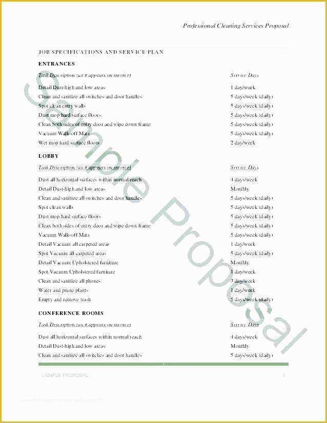 Cleaning Service Proposal Template Free Of Cleaning Services Proposal Template Free Fice Service