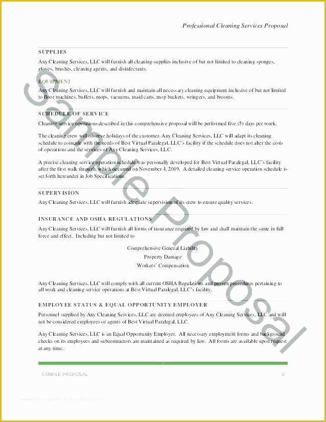 Cleaning Service Proposal Template Free Of Cleaning Services Proposal Template Janitorial Proposal