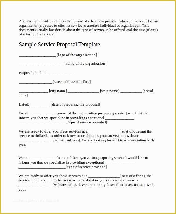 Cleaning Service Proposal Template Free Of Service Proposal Template 14 Free Word Pdf Document