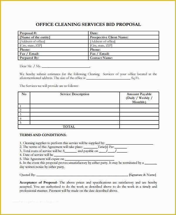 Cleaning Service Quote Template Free Of Service Quotation Template Word Templates Data