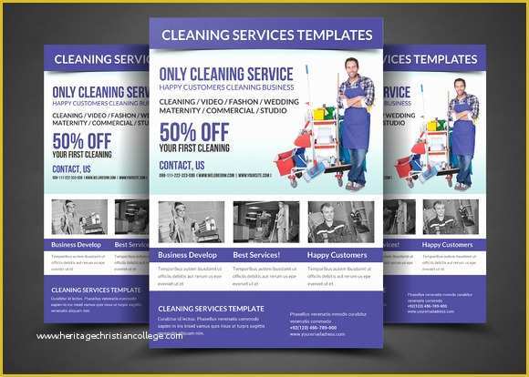 Cleaning Service Template Free Of 20 Cleaning Services Flyers Templates