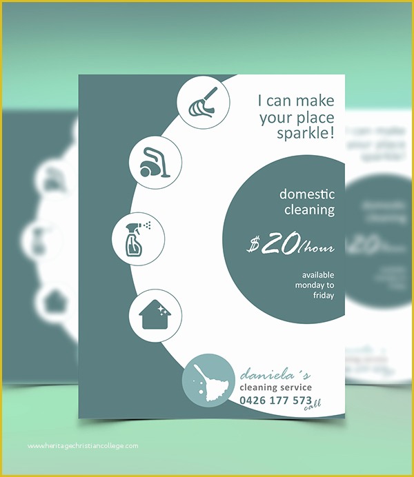 Cleaning Service Template Free Of 30 Sample Cleaning Flyer Templates Free Psd Word Ideas
