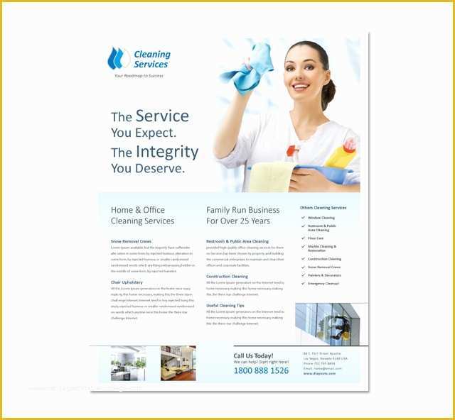 Cleaning Service Template Free Of Cleaning &amp; Janitorial Services Flyer Template Dlayouts