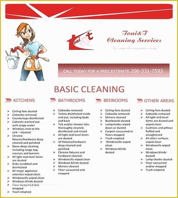 Cleaning Service Template Free Of Cleaning Service Flyer Template