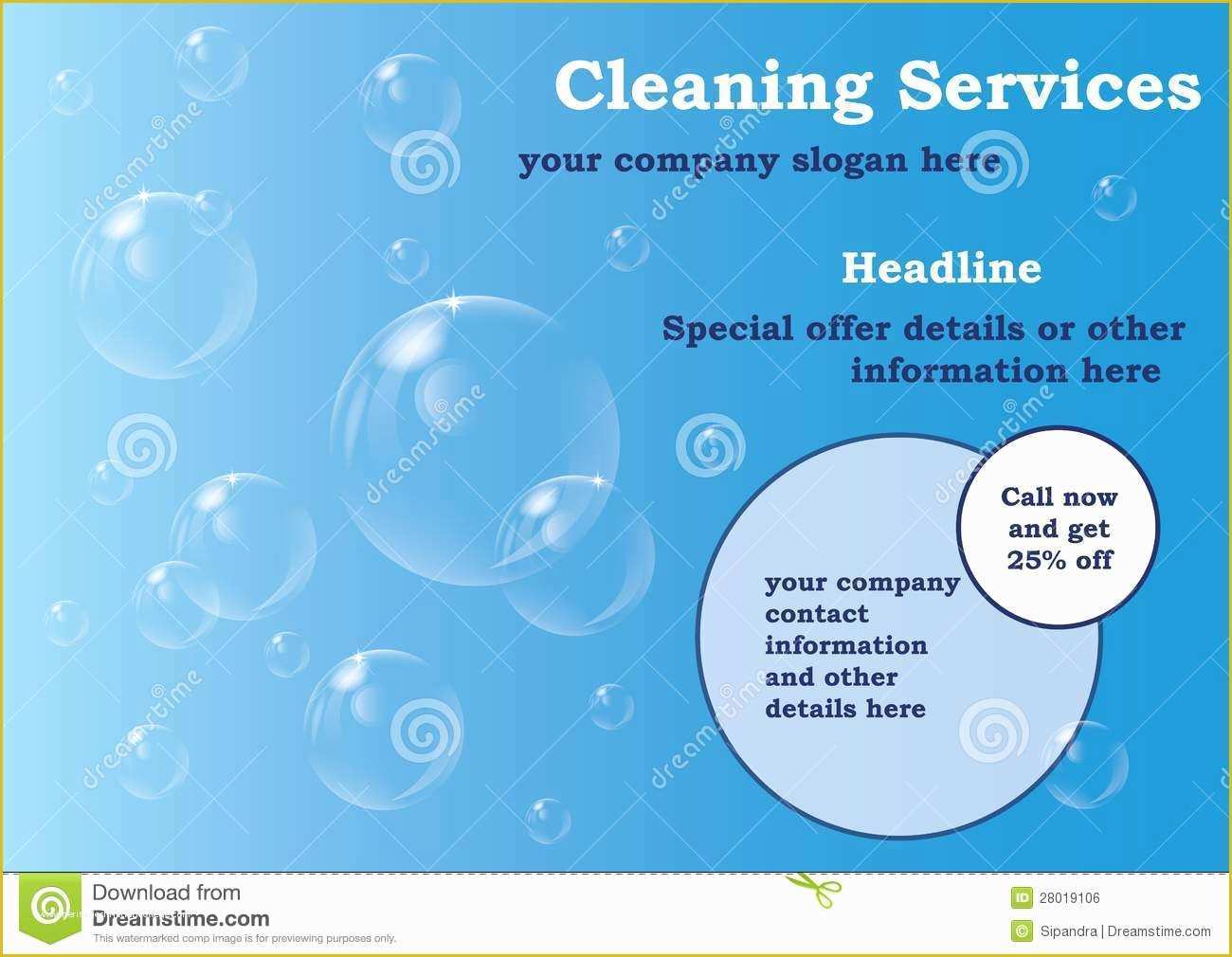 Cleaning Service Template Free Of Cleaning Services Flyer Template Royalty Free Stock Image
