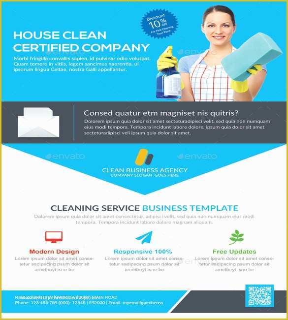 Cleaning Service Template Free Of House Cleaning Flyer Template – 20 Free Psd format