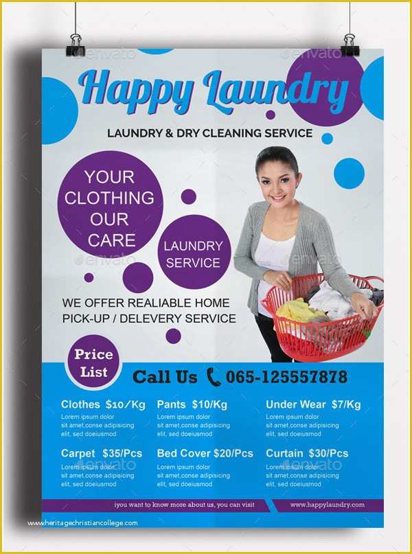 Cleaning Services Template Free Download Of 19 Laundry Flyer Templates Free &amp; Premium Download