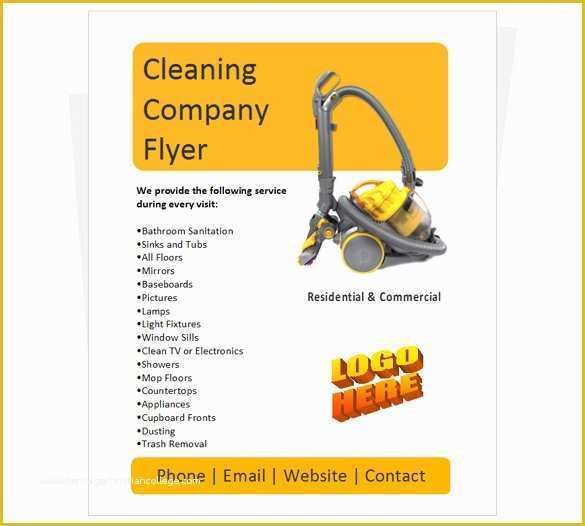 Cleaning Services Template Free Download Of 38 Pany Flyer Templates Psd Ai Indesign Word