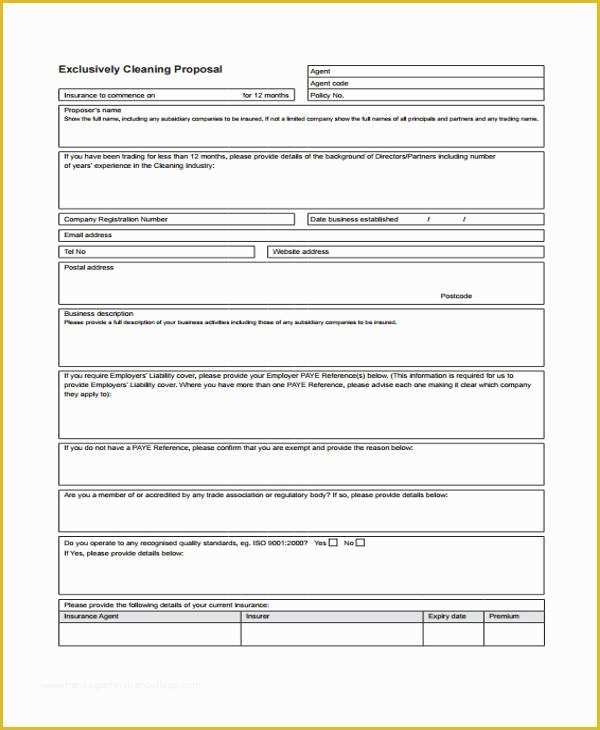 Cleaning Services Template Free Download Of 7 Cleaning Service Proposal Templates Free Word Pdf
