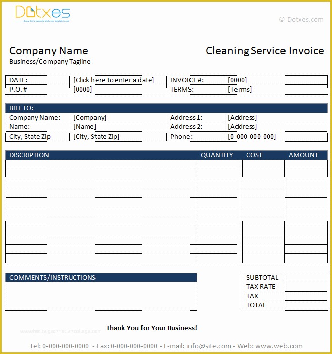 Cleaning Services Template Free Download Of Cleaning Service Invoice Template Dotxes