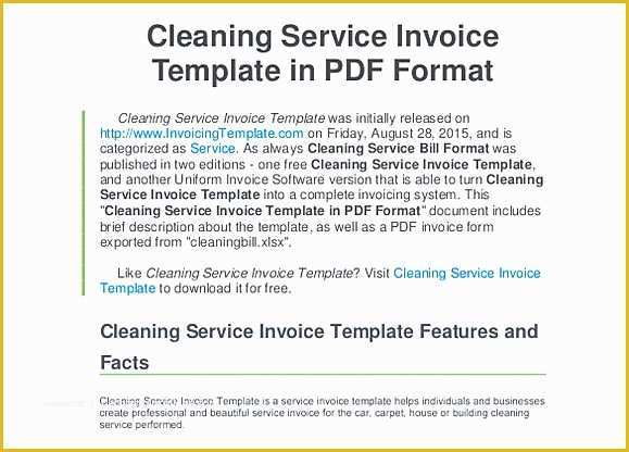 Cleaning Services Template Free Download Of Simple Invoice Template Word