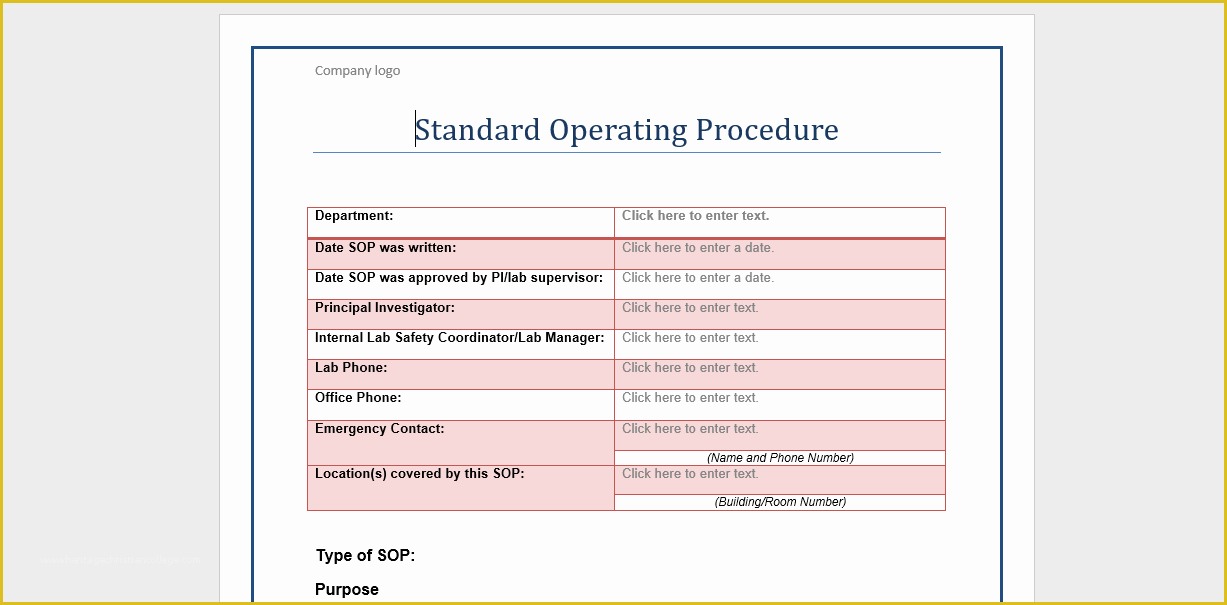 Clinical Research sop Template Free Of 20 Free sop Templates to Make Recording Processes Quick