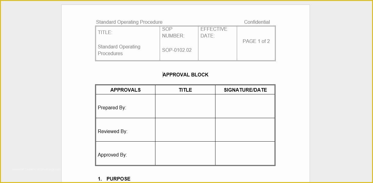 Clinical Research sop Template Free Of 20 Free sop Templates to Make Recording Processes Quick