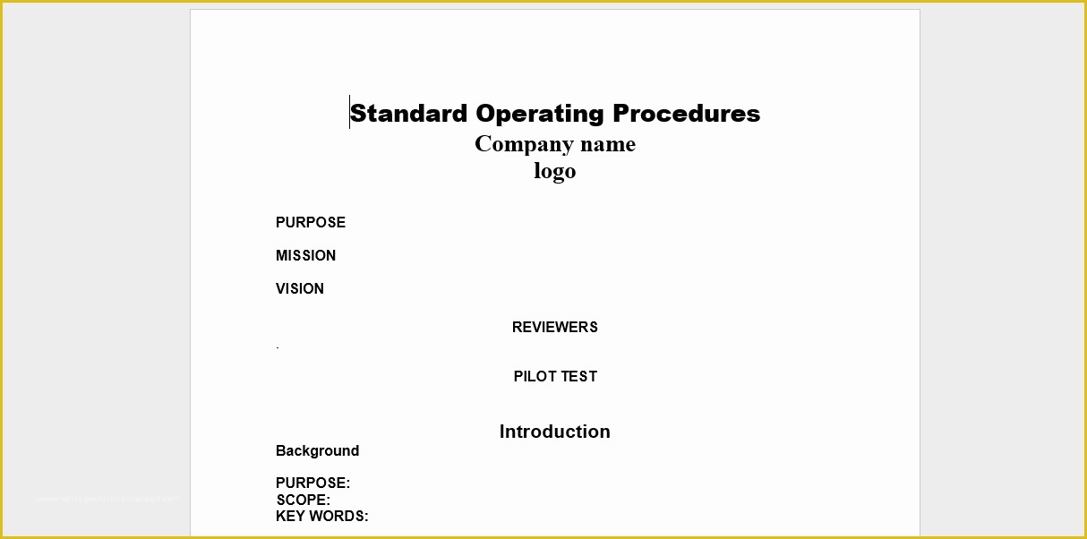 Clinical Research sop Template Free Of 20 Free sop Templates to Make Recording Processes Quick