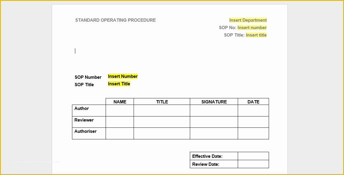 Clinical Research sop Template Free Of 20 Free sop Templates to Make Recording Processes Quick