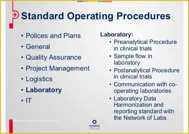 Clinical Research sop Template Free Of Qualification Of A Central Lab for A Clinical Trial