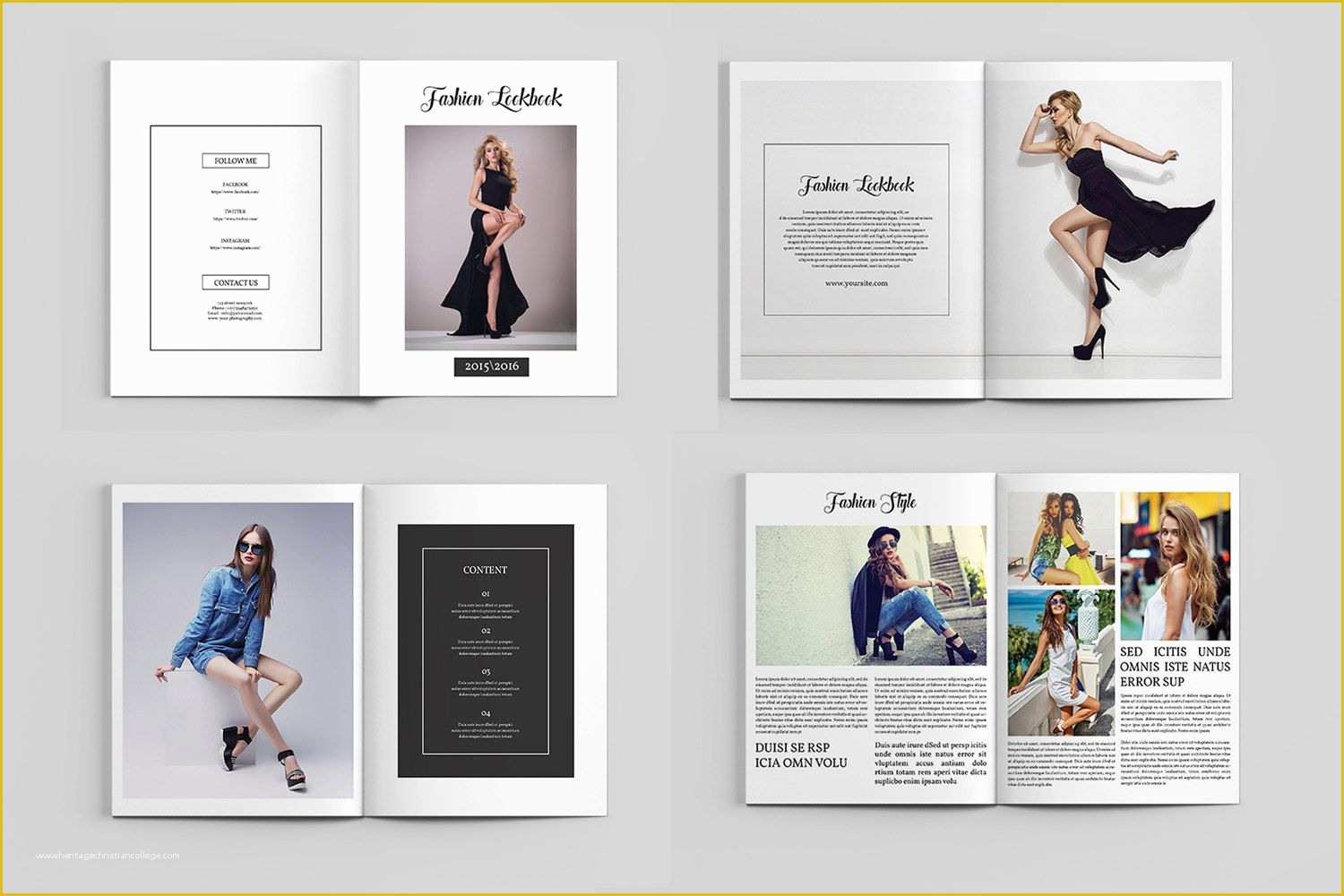 Clothing Catalog Template Free Of Graphy Magazine Template