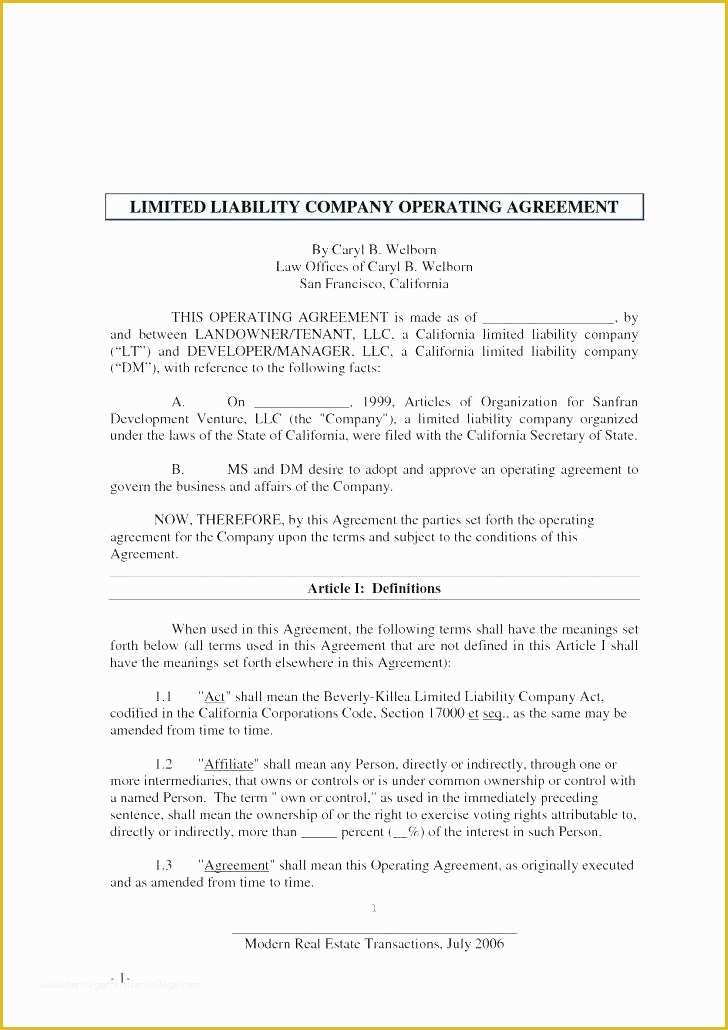 Co Ownership Agreement Template Free Of Business Ownership Agreement Template Sample
